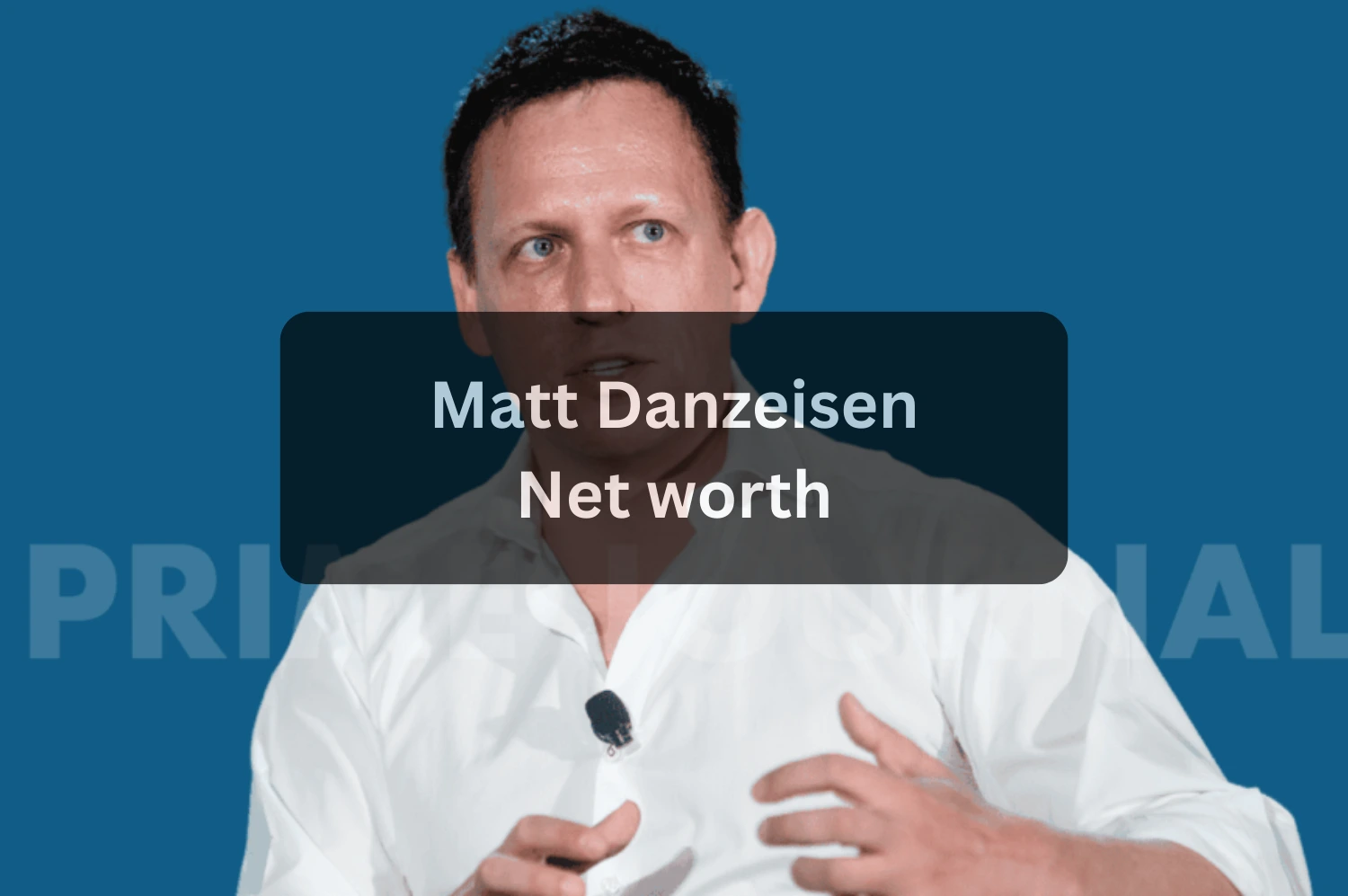 Matt Danzeisen Biography Career, Net Worth, and Life as Peter Thiel’s Husband